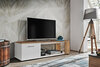 TV-alus ASM Maze I, 150 x 39 x 40 cm, tamm/valge