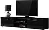 TV-alus Cama Meble Soho 180, 180 x 43 x 37 cm, must läikiv