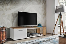 TV-alus ASM Maze I, 150 x 39 x 40 cm, tamm/valge