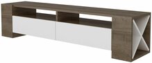 TV-alus Kalune Design Sosruko, 155 x 35 x 35 cm, pruun/valge