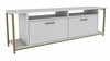 TV-alus Kalune Design Omar, 35 x 160 x 50.8 cm, kuldne/valge