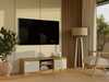 TV-alus Top E Shop Malwa 120, 120 cm, Artisan tamm + kašmiir, pruun