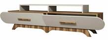 TV-alus Kalune Design Flora, 205 x 36.8 x 50 cm, kreemjas/pähkel