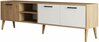 TV-alus Kalune Design Exxen 1585, 180 x 53 x 35 cm, tamm/valge