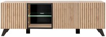TV laud ASM Liam, 45 x 160 x 52 cm, must/helepruun