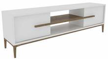 TV-alus Kalune Design Eslem, 120 x 43,6 x 29,6 cm, valge/pähkel