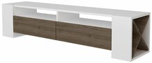 TV-alus Kalune Design Sosruko, 155 x 35 x 35 cm, valge/pruun