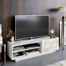 TV-alus Kalune Design Valantina, 140 x 37.1 x 41.4 cm, valge
