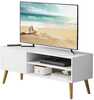 TV-alus Vasagle, 120 x 40 x 49 cm, puit, valge