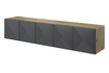 TV-alus Bogart Asha 200, must/pruun
