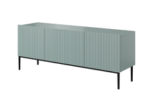 TV-alus Bogart Nicole, 150 cm, sinine, mustad jalad