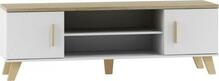 TV-alus Cama Meble Lotta 160 2D2K, 160 cm, valge/sonoma