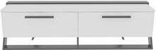 TV-alus Kalune Design Astrid, 163,8 x 46,8 x 36,6 cm, valge/must