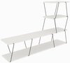 TV-laud Kalune Design Ilgaz, 150 x 30 x 93 cm, valge