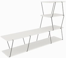 TV-laud Kalune Design Ilgaz, 150 x 30 x 93 cm, valge