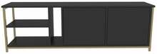 TV-alus Kalune Design Primrose, 35.3 x 160 x 50.8 cm, antratsiit/kuld