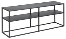 TV-alus Actona Newton, 120 x 30 x 46 cm, teras, matt must