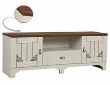 TV-alus Kalune Design Gazel, 140 x 41 x 52 cm, pruun/valge