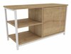 TV-alus Kalune Design Muskegon, 89.6 x 35.3 x 50.8 cm, tamm/valge