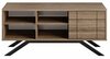 TV-alus Kalune Design North, 130 x 58.6 x 38.6 cm, must/pähkel