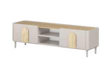 TV-alus Bogart Amilio, 170 cm, cashmere, oiled oak, light oak handles
