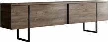 TV-alus Kalune Design Luxe, 30 x 180 x 50 cm, must/pähkel