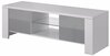 TV-alus Cama Meble West, 130 x 42 x 42 cm, valge/hall läikiv