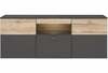 TV laud Forte Como COMT131B, 52 x 149.8 x 59.3 cm, hall/tamm
