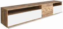 TV-alus Kalune Design FR5, 180 x 44.5 x 44.6 cm, valge/mänd