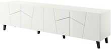 TV-alus Cama Meble Etna, 200 x 42 x 52 cm, valge matt