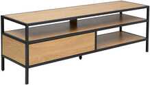 TV-laud Home4you Hedvig, 120 x 33 x 40 cm, pruun/must