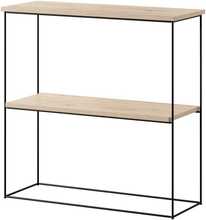 Konsoollaud ADRK Furniture Toni, 80 x 30 x 80 cm, pruun/must
