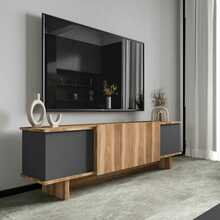 TV-alus Asir Diana, 180 x 50 x 33 cm, antratsiit, pähkel