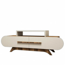 TV-alus Kalune Design Rose, 145 x 36.8 x 49.8 cm, kreemjas/pähkel