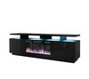 TV-alus Cama Meble Eva, 180 x 40 x 52 cm, must/blinkmust