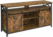 TV-alus Vasagle, 40 x 147 x 76 cm, maamaja stiil, vintage, pruun/must