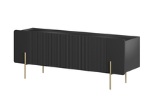 TV-alus Bogart Malmi, 150 cm, must, kuldsed jalad