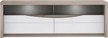 TV-laud Forte Saint Tropez, 49.3 x 147.7 x 52.7 cm, valge/pruun