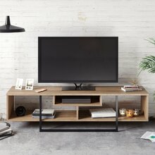 TV laud Kalune Design Asal, 149.4 x 35.2 x 40 cm, pruun/must