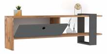 TV-laud Kalune Design Ova, 120 x 25 x 36.8 cm, antratsiit/pruun