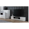 TV-alus Cama Meble Viva, 180 x 40 x 37.4 cm, must/valge
