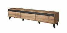 TV-alus Halmar Nord, 38 x 185 x 42 cm, antratsiit/tamm