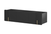TV-alus Bogart Malmi, 150 cm, must/kuldne