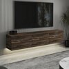 TV-alus Kalune Design Neon, 160 x 35 x 32 cm, kastan