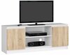 TV laud Nore RTV K140, 40 x 140 x 55 cm, valge/tamm