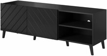TV-alus Cama Meble Abeto, 150 x 42 x 52 cm, must läikiv