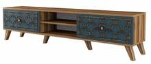 TV-laud Kalune Design Class, 180 x 35 x 44 cm, sinine/pähkel