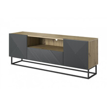 TV-alus Bogart Asha, 167 cm, pruun/must, metalljalgadega
