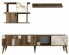 Elutoa mööblikomplekt Kalune Design Madrid, siseruumidesse, valge/pähkel