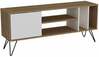 TV laud Kalune Design Mistico, 140 x 35.5 x 58.7 cm, valge/pähkel